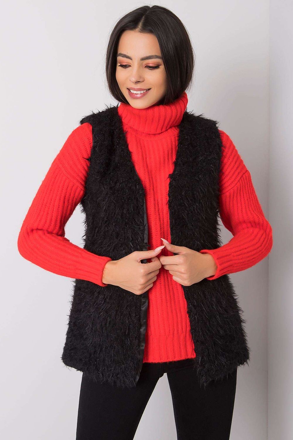   Kamizelka Model TW-KZ-1402.10P Black - Och Bella 