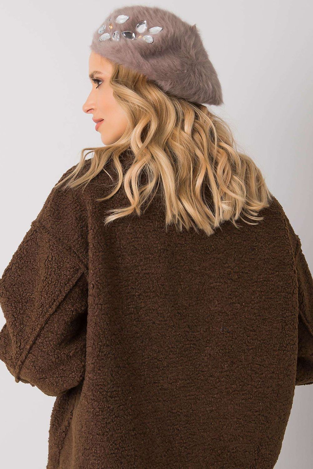   Beret Model AT-CZ-BF38834-1 Dark Beige - AT 