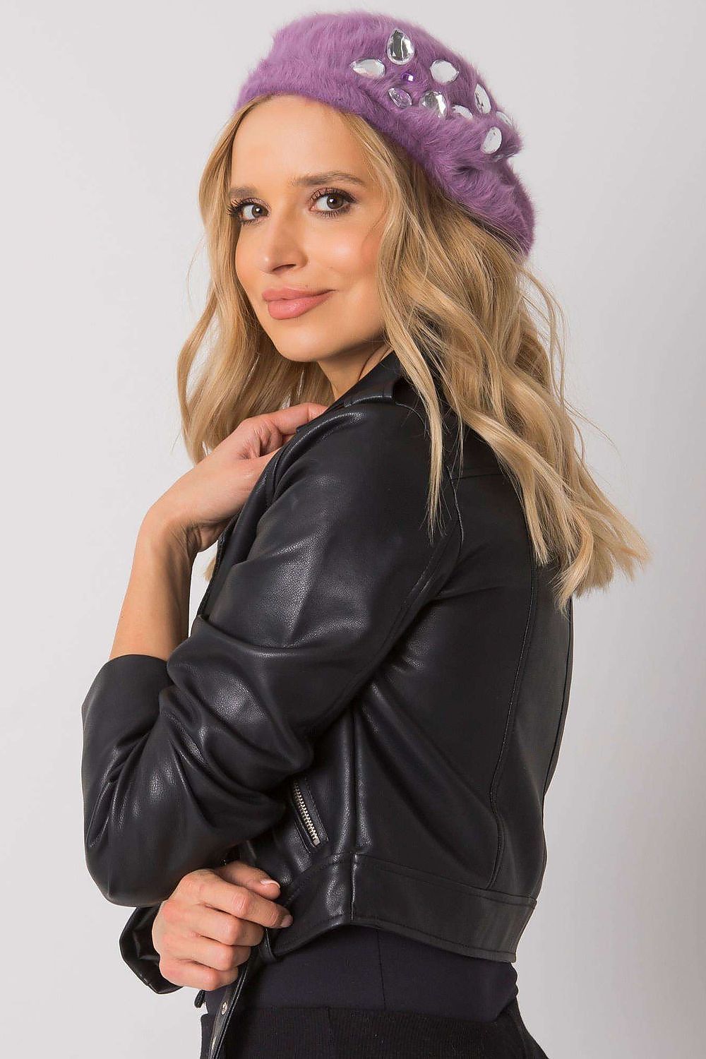   Beret Model AT-CZ-BF38834-1 Violet - AT 