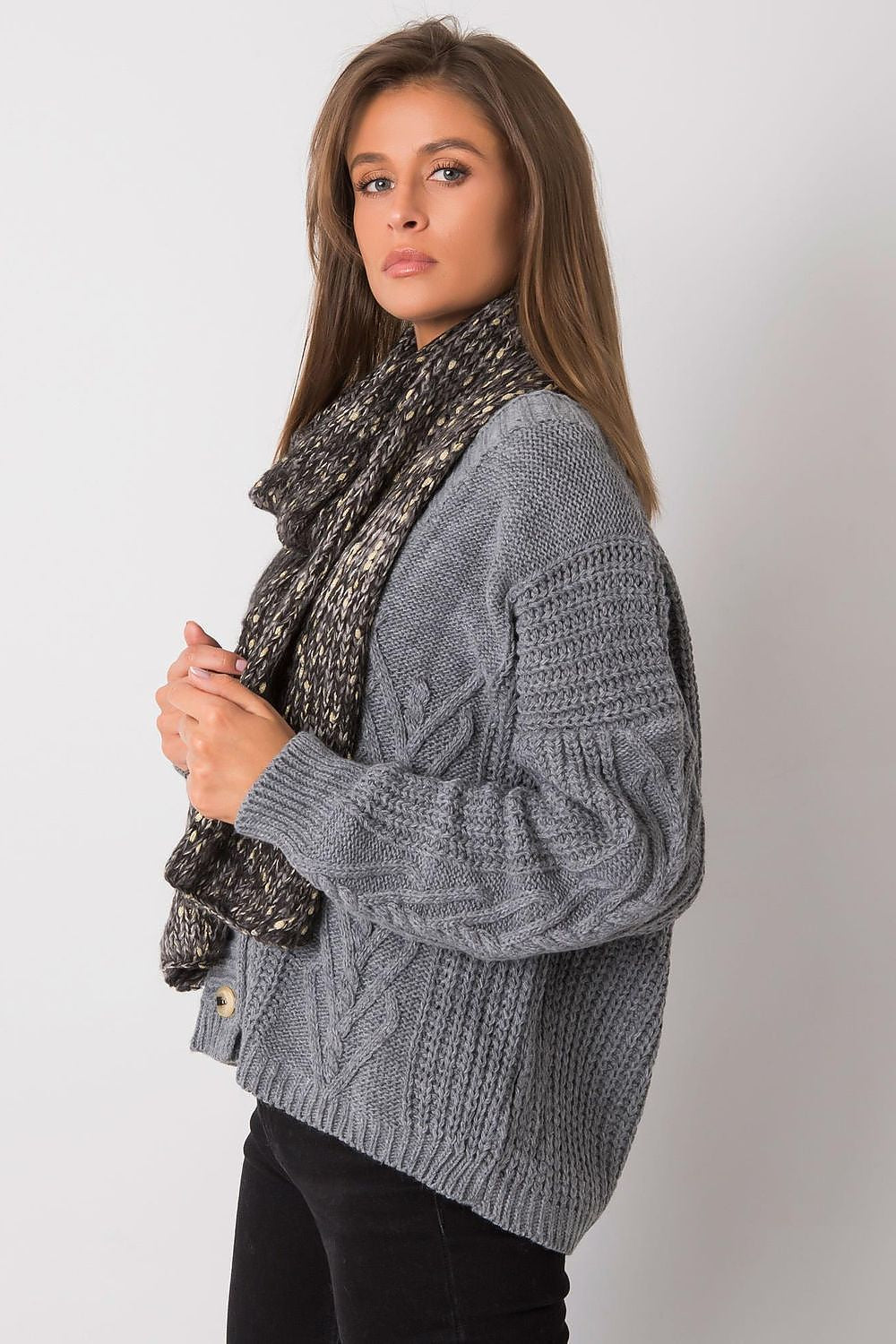   Szalik Damski Model AT-SZ-RH-1407.23X Black - AT 