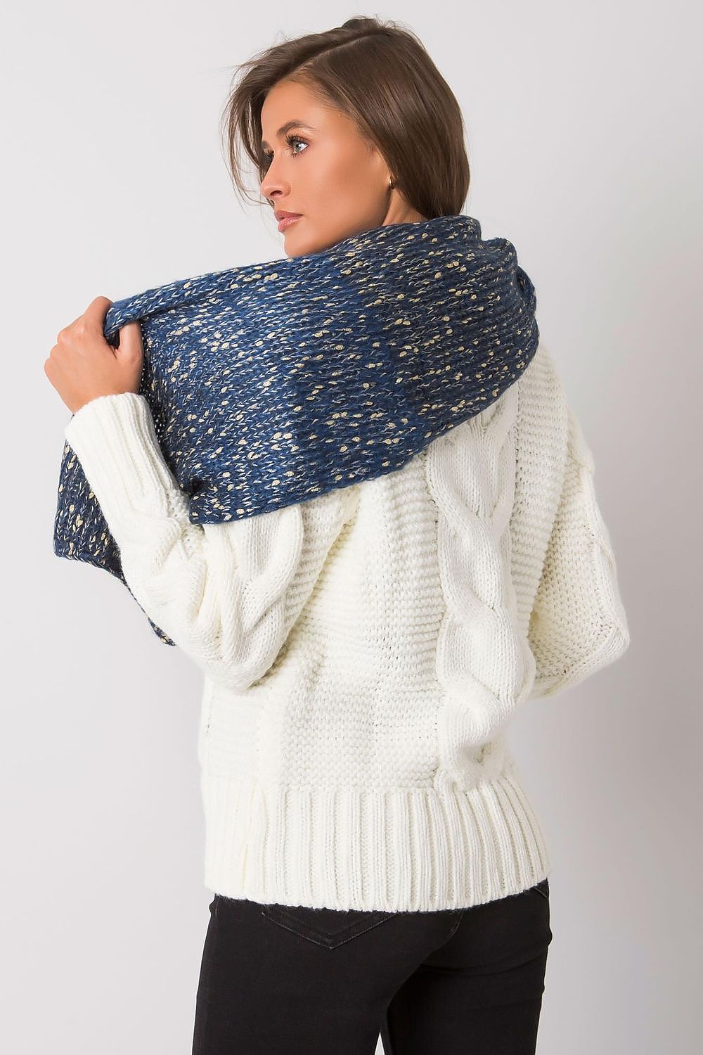   Szalik Damski Model AT-SZ-RH-1407.23X Dark Blue - AT 