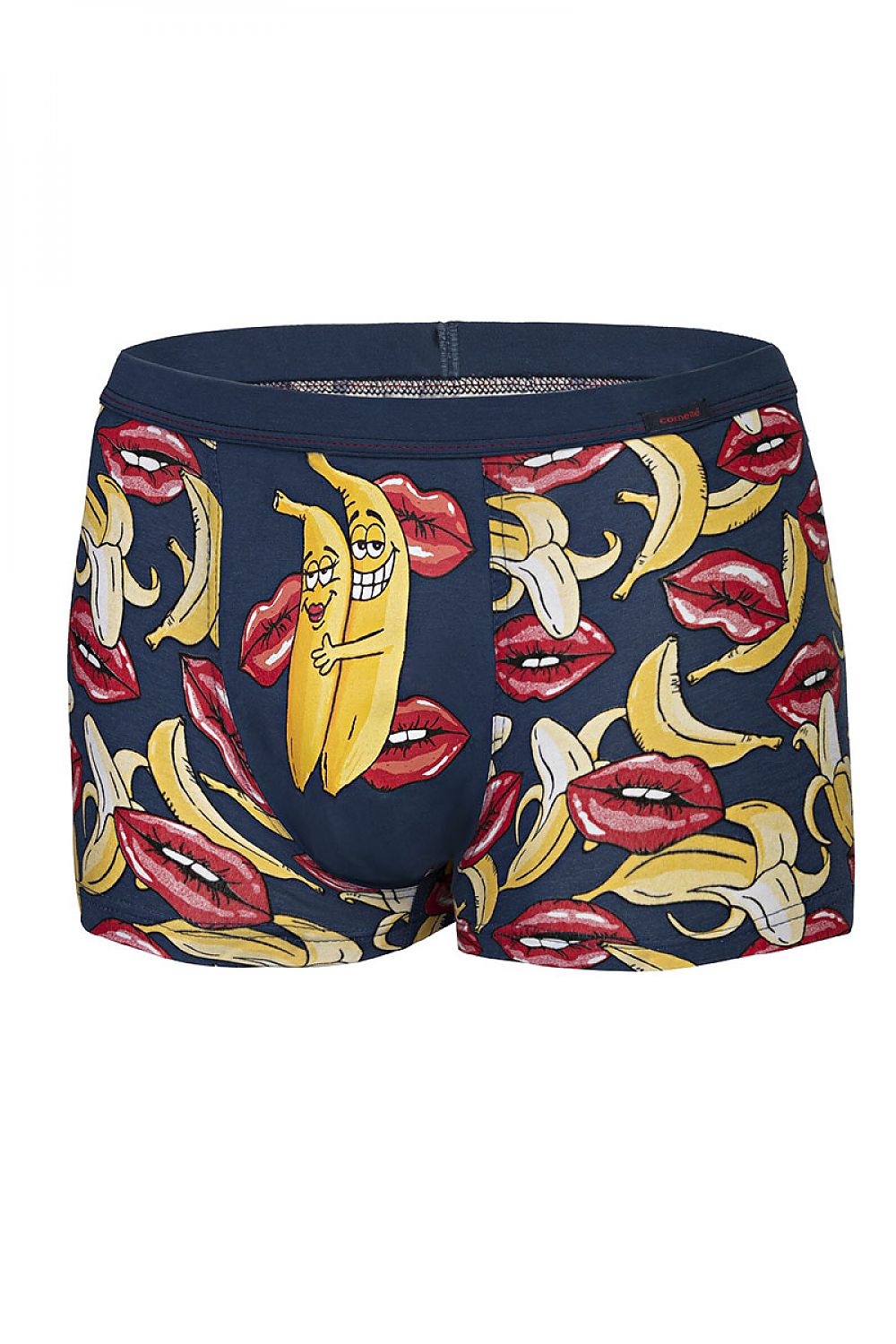   Bokserki Model Bananas 010/70 Jeans/Red/Yellow - Cornette 