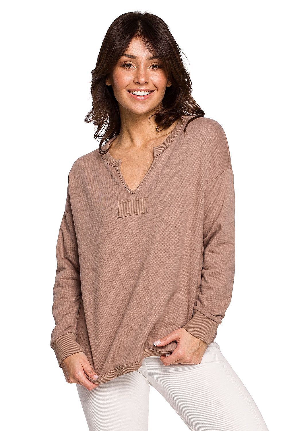  Bluza Damska Model B225 Cappuccino - BeWear 