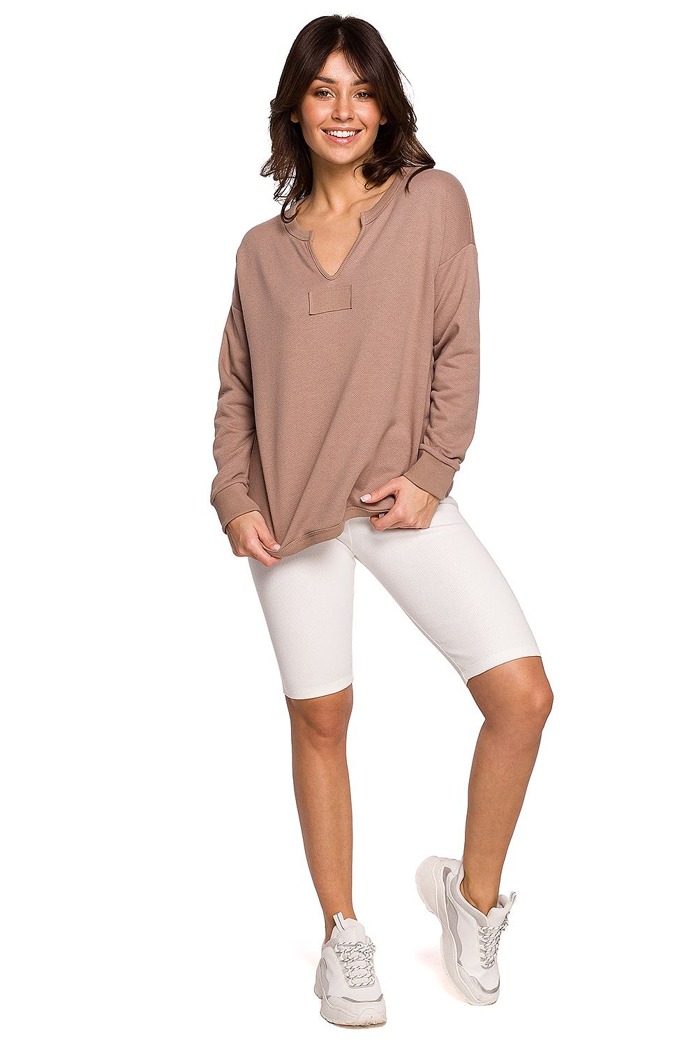   Bluza Damska Model B225 Cappuccino - BeWear 
