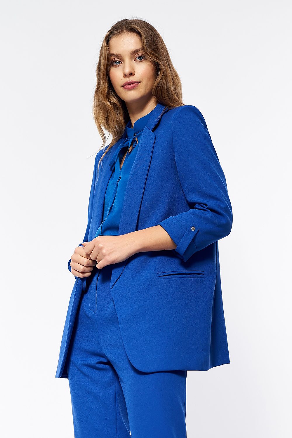   Chabrowa marynarka oversize Z43 Chaber - Nife 