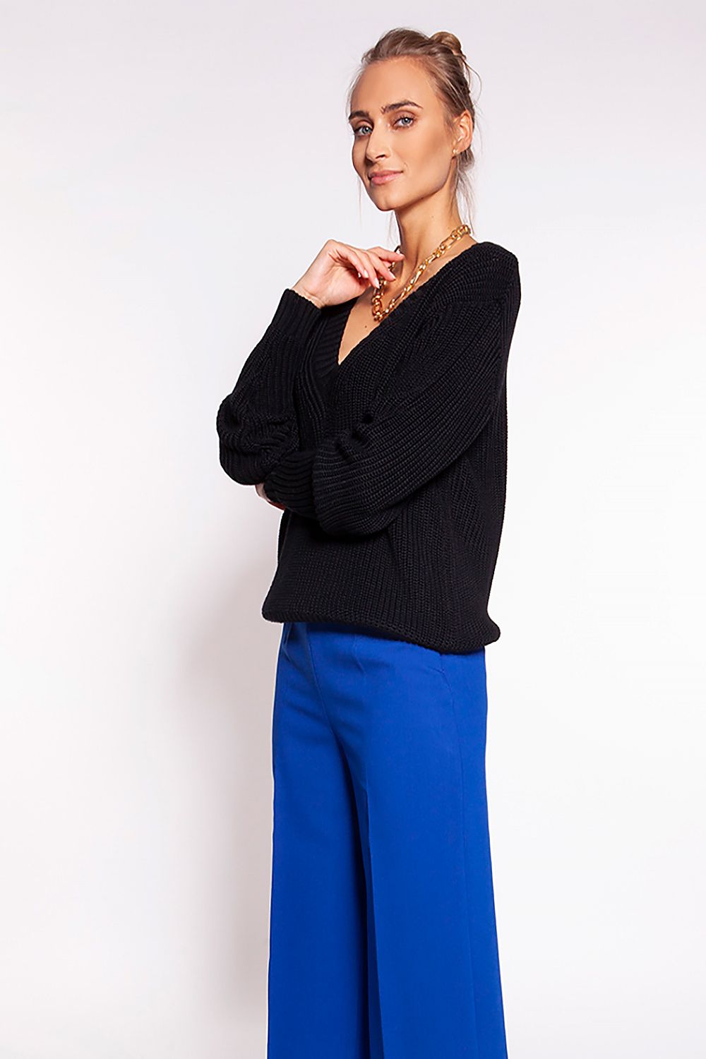   Sweter Damski Model SWE264 Black - MKM 