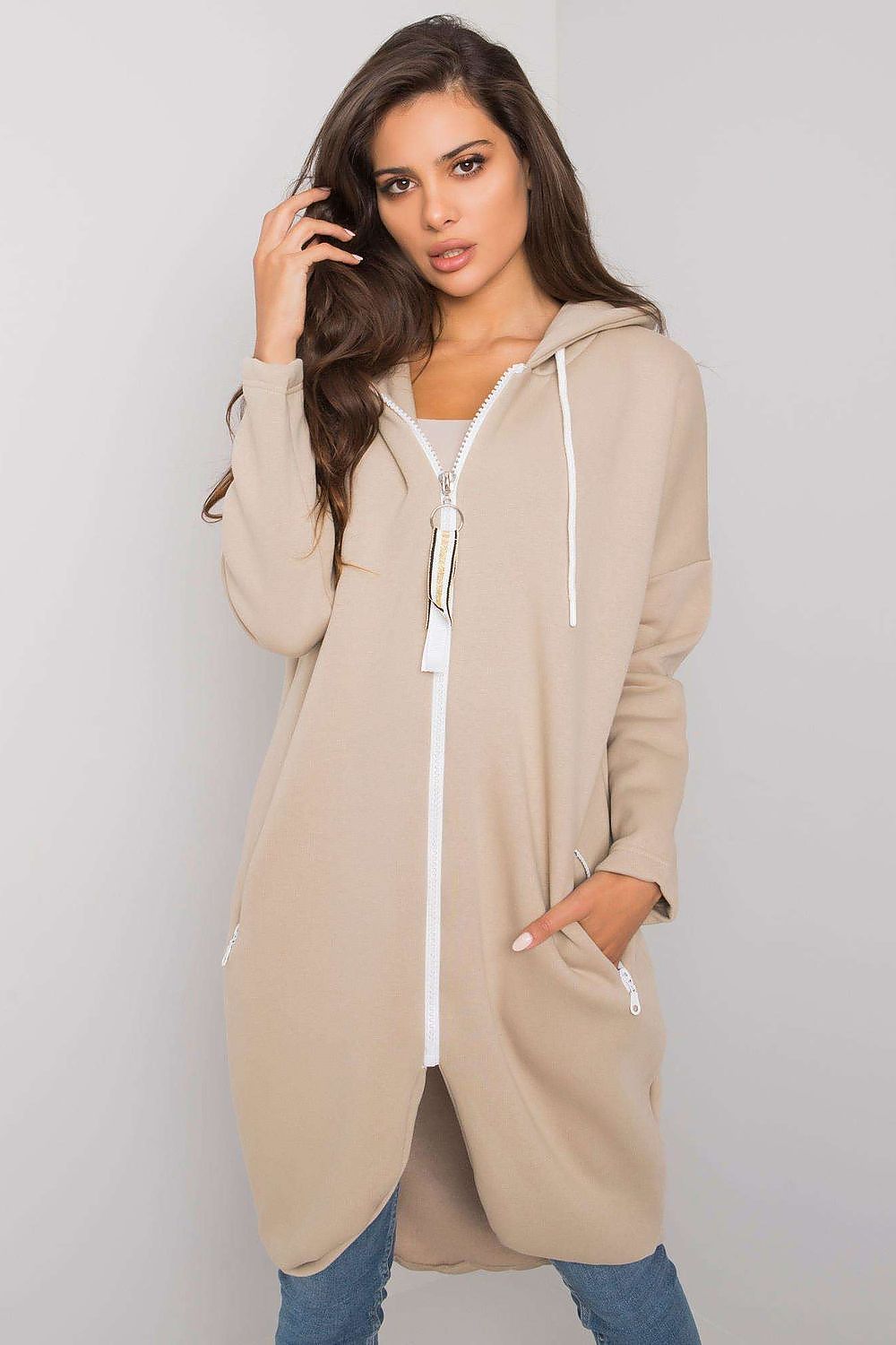   Bluza Damska Model RV-BL-4742.20P Beige - Relevance 