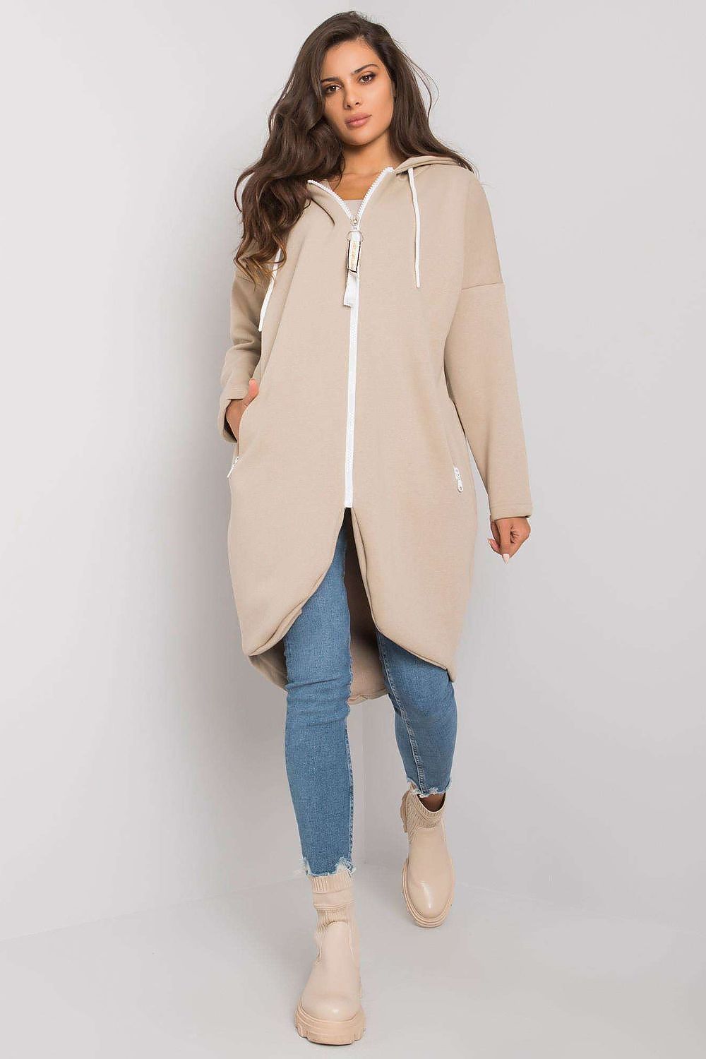   Bluza Damska Model RV-BL-4742.20P Beige - Relevance 