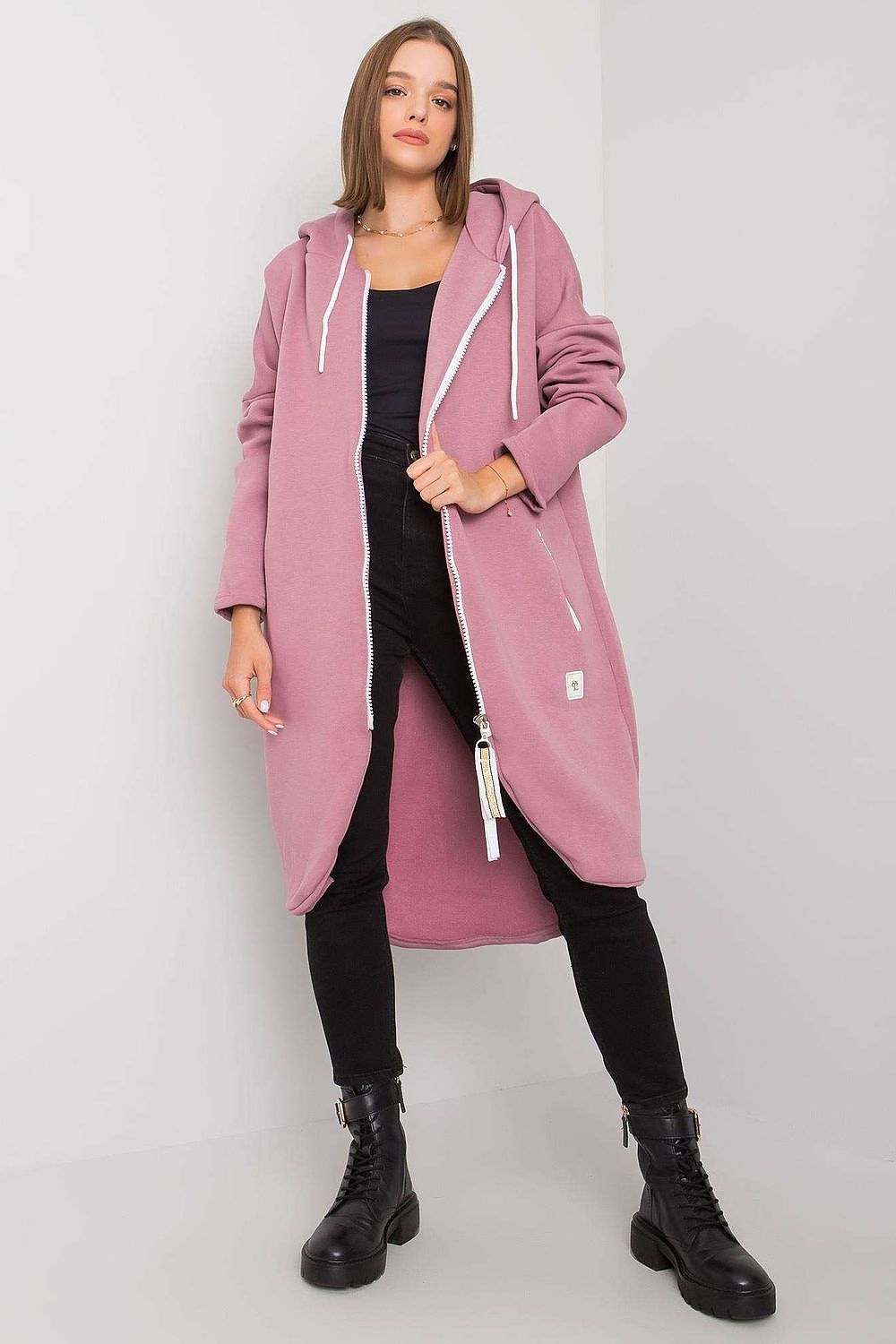   Bluza Damska Model RV-BL-4742.20P Dark Pink - Relevance 