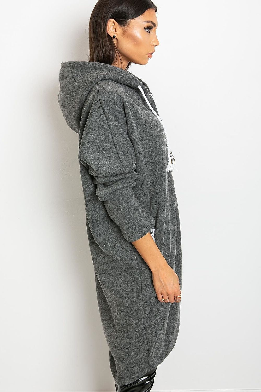   Bluza Damska Model RV-BL-4742.20P Dark Grey - Relevance 