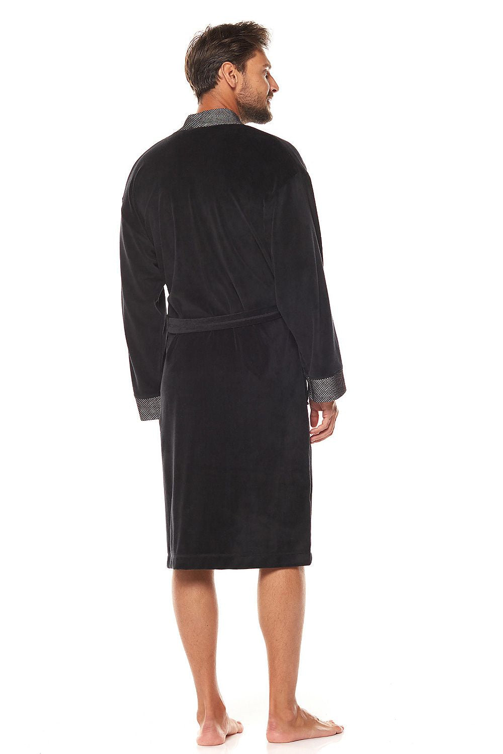  Szlafrok Męski Model Royal 2050 Black - L&L collection 