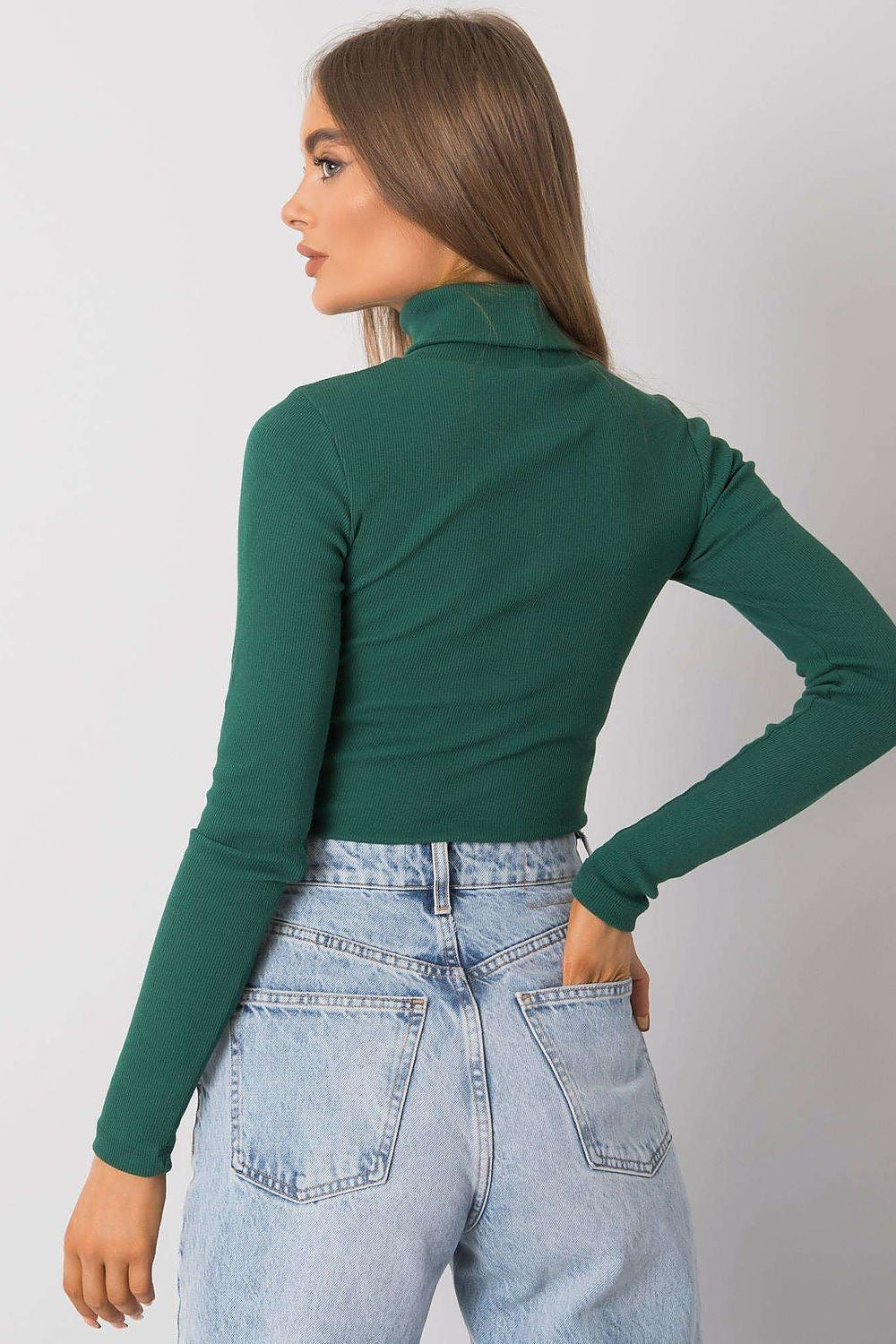   Golf Damski Model RV-BZ-7182.01P Dark Green - Rue Paris 