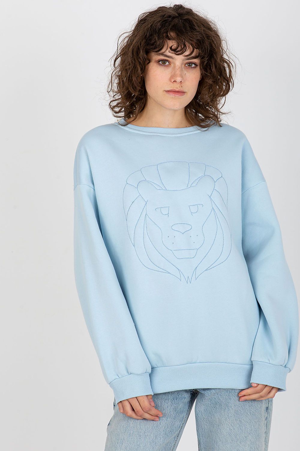   Bluza Damska Model EM-BL-617-4.41P Light Blue - Ex Moda 