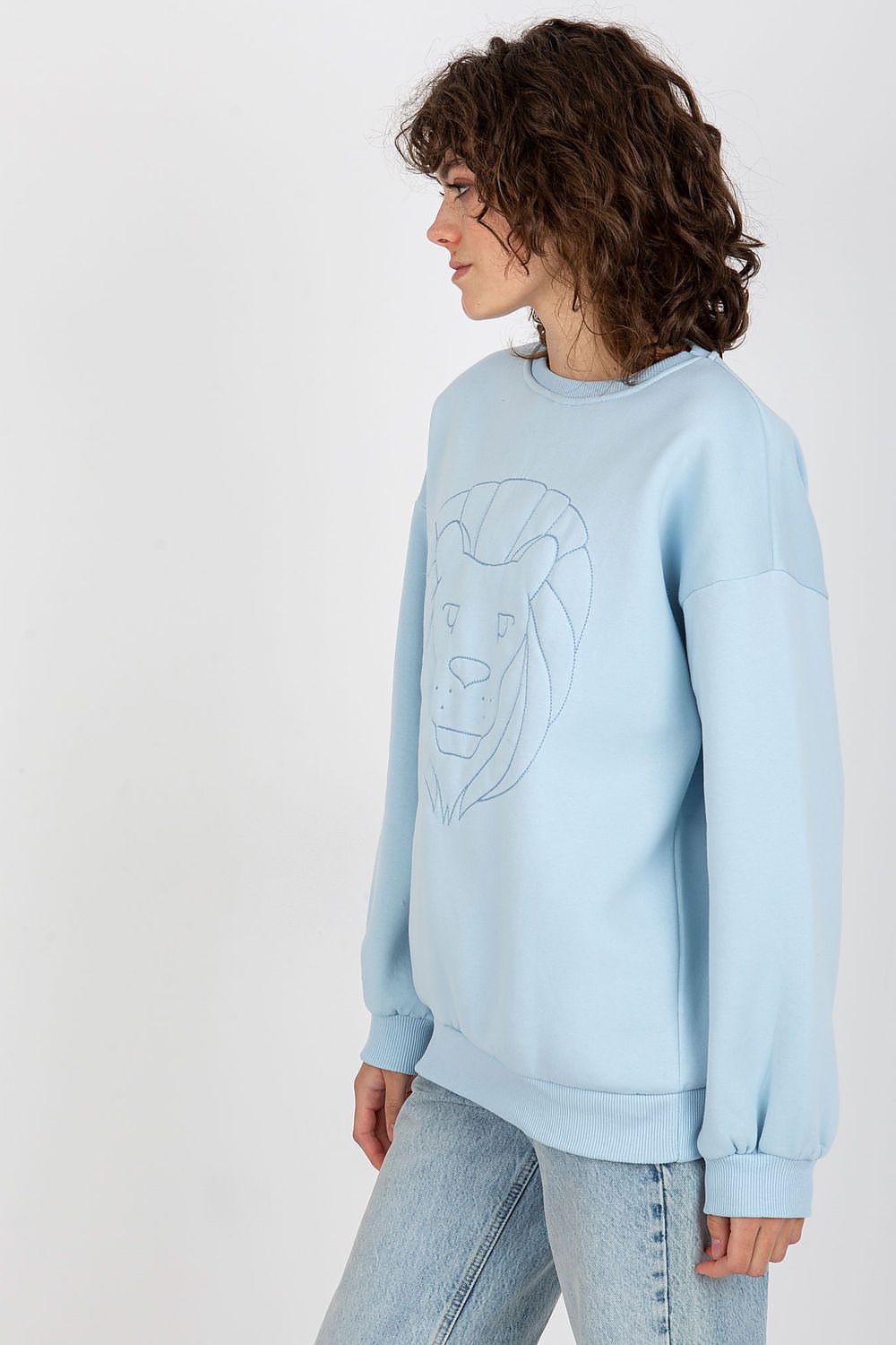   Bluza Damska Model EM-BL-617-4.41P Light Blue - Ex Moda 