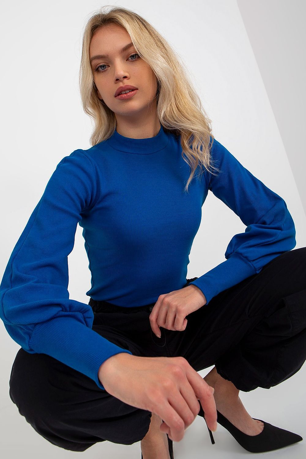   Bluzka Model RV-BZ-5223.15 Cobalt - Rue Paris 