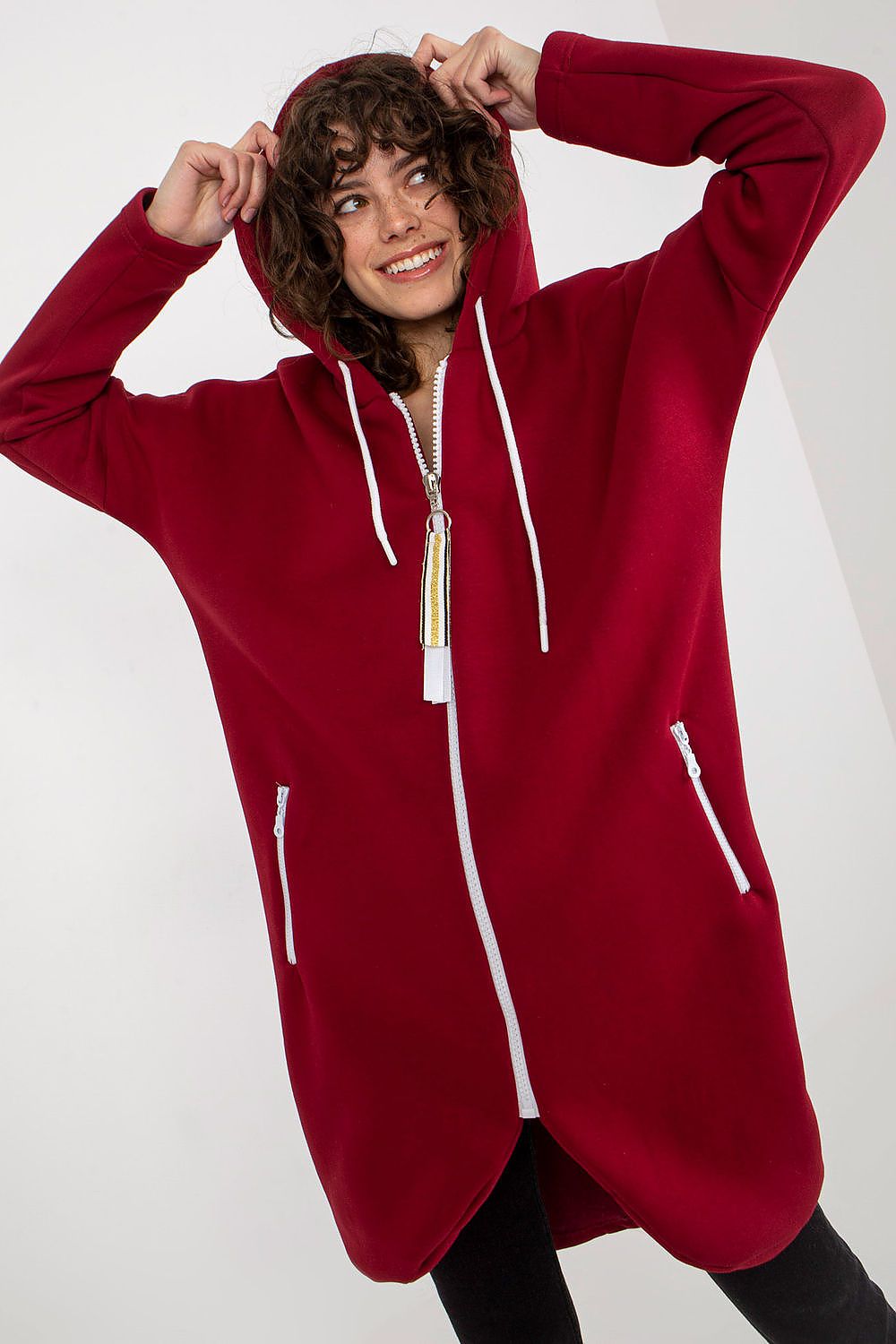   Bluza Damska Model RV-BL-4742.20P Bordo - Relevance 