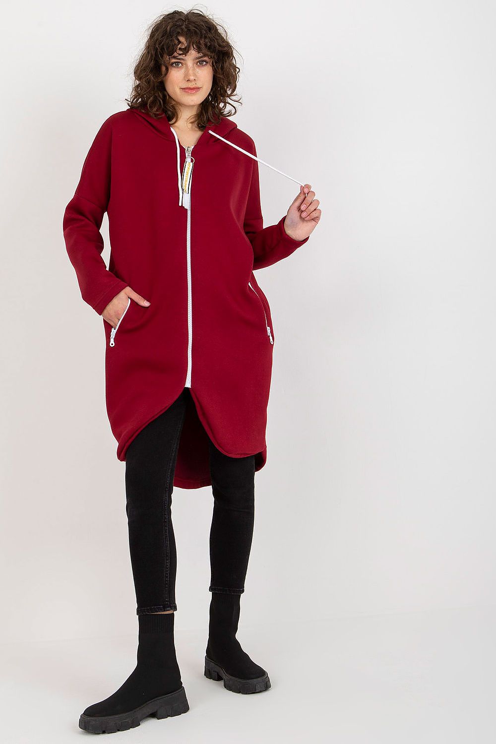   Bluza Damska Model RV-BL-4742.20P Bordo - Relevance 