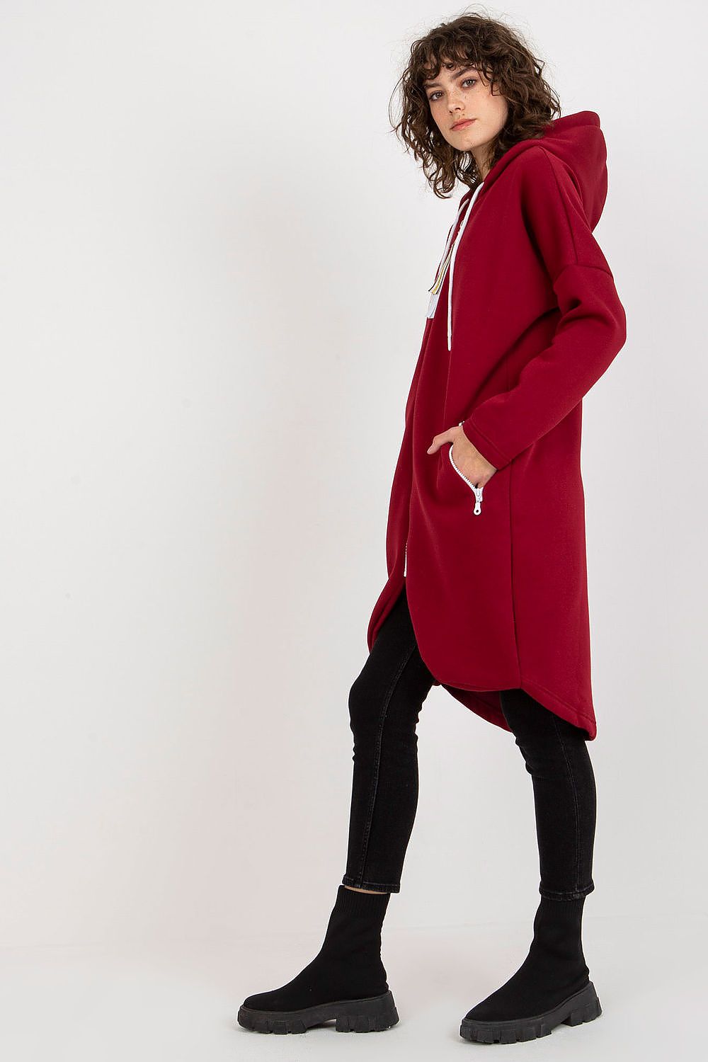   Bluza Damska Model RV-BL-4742.20P Bordo - Relevance 