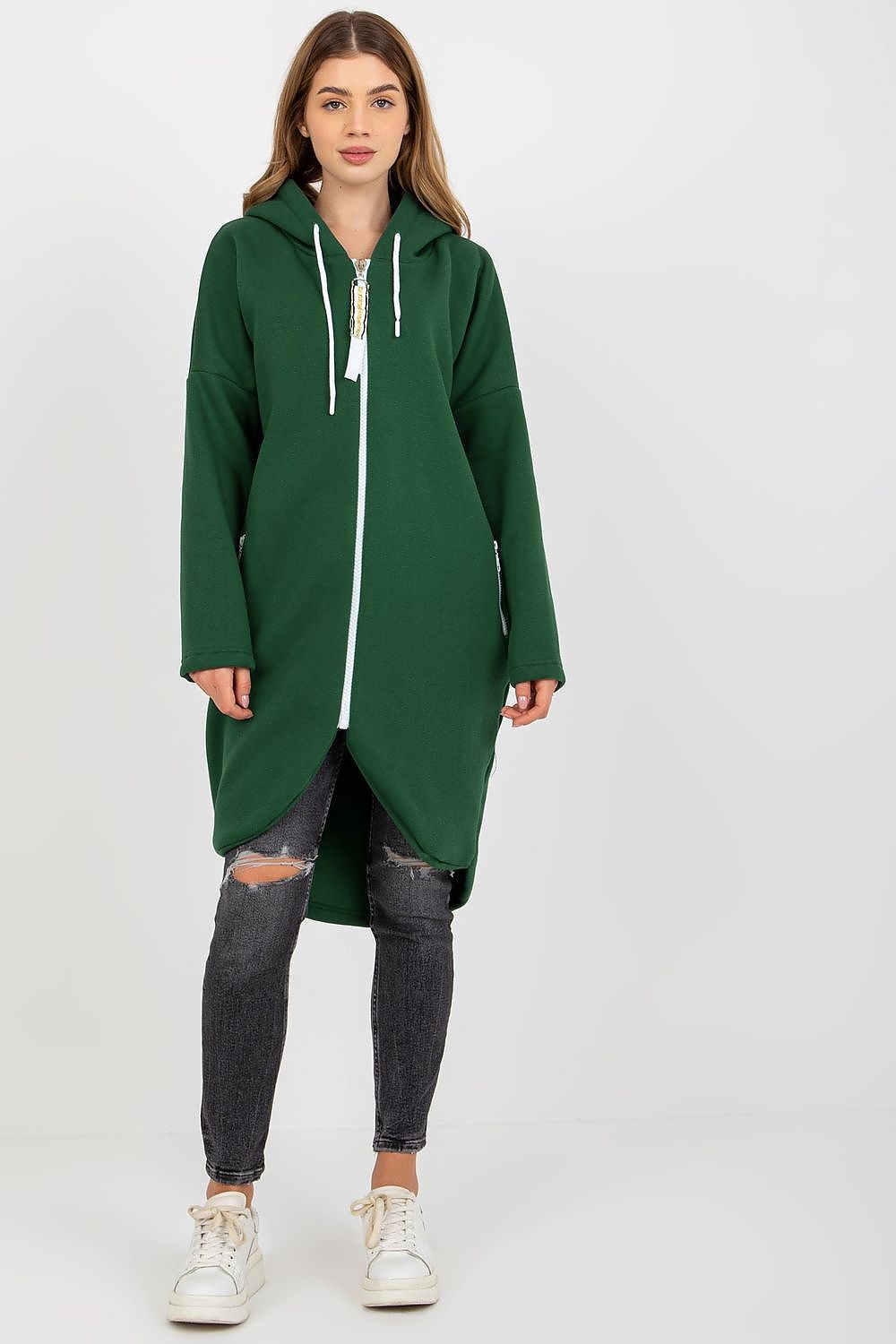   Bluza Damska Model RV-BL-4742.20P Dark Green - Relevance 