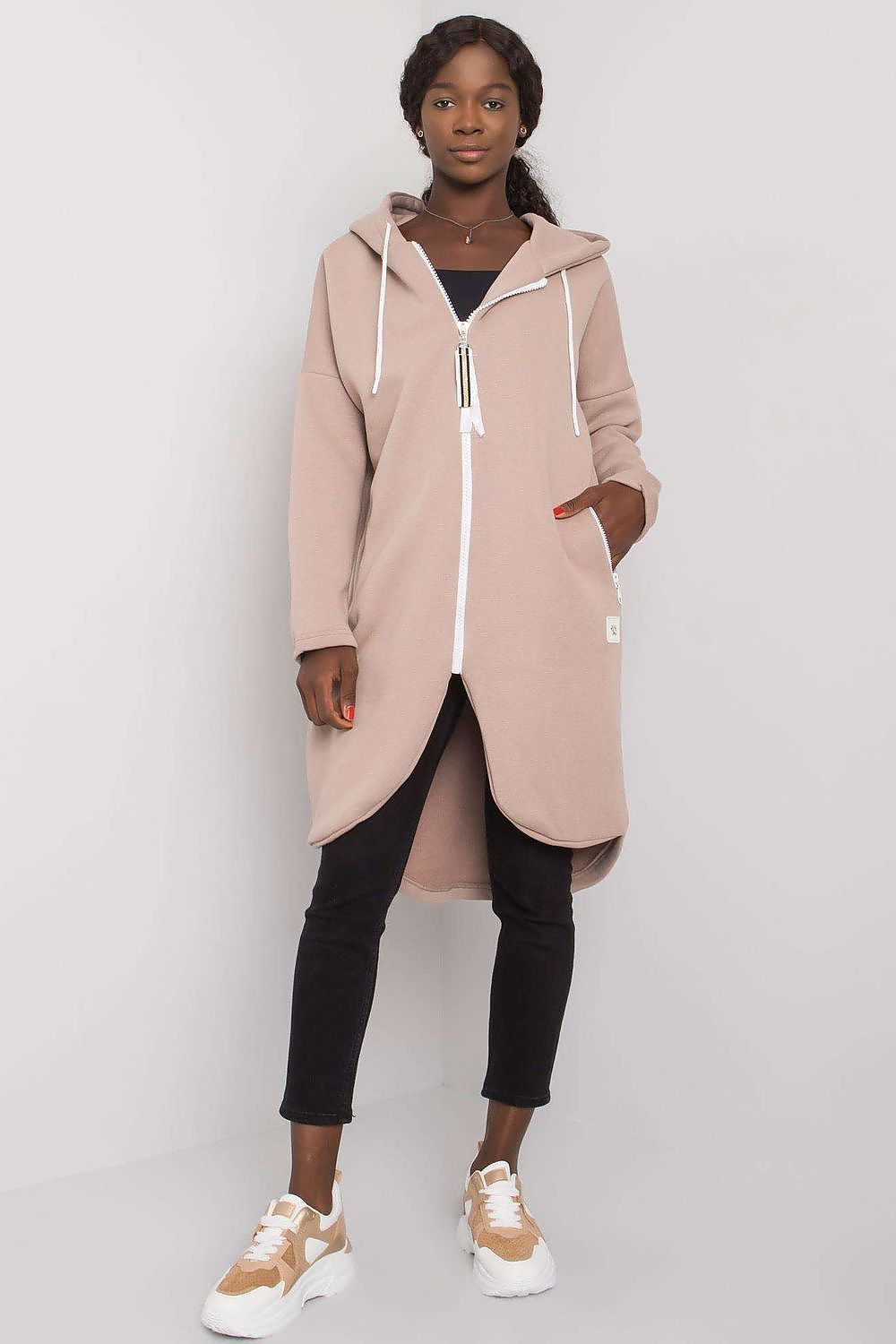   Bluza Damska Model RV-BL-4742.20P Dark Beige - Relevance 