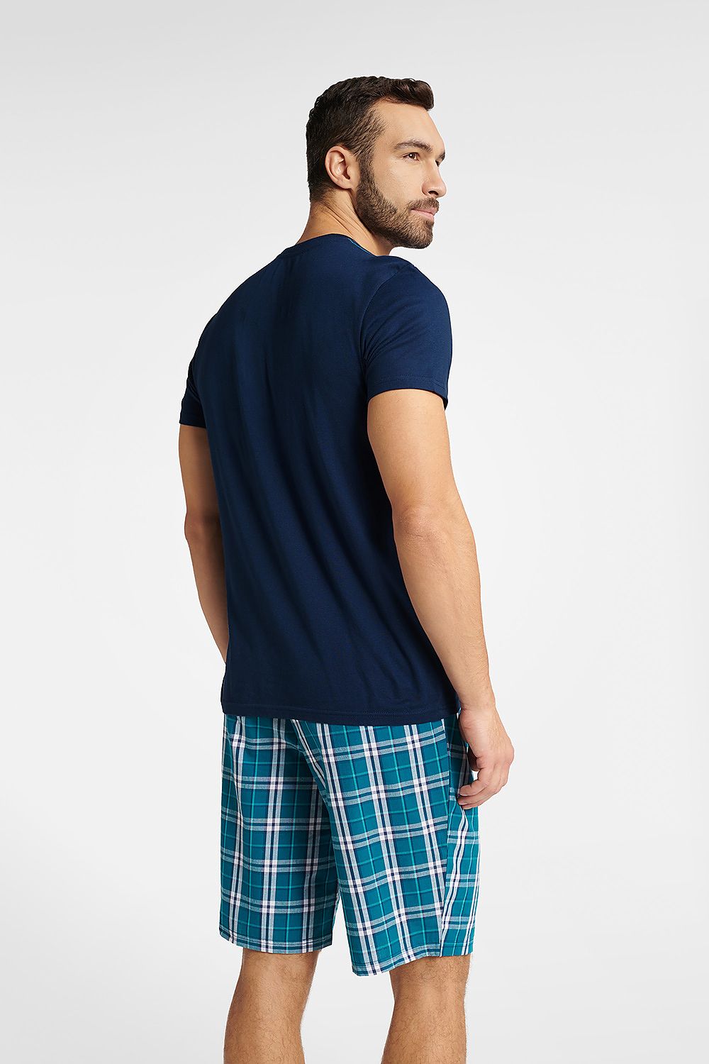   Piżama Męska Model Weston 40663-59X Navy - Henderson 