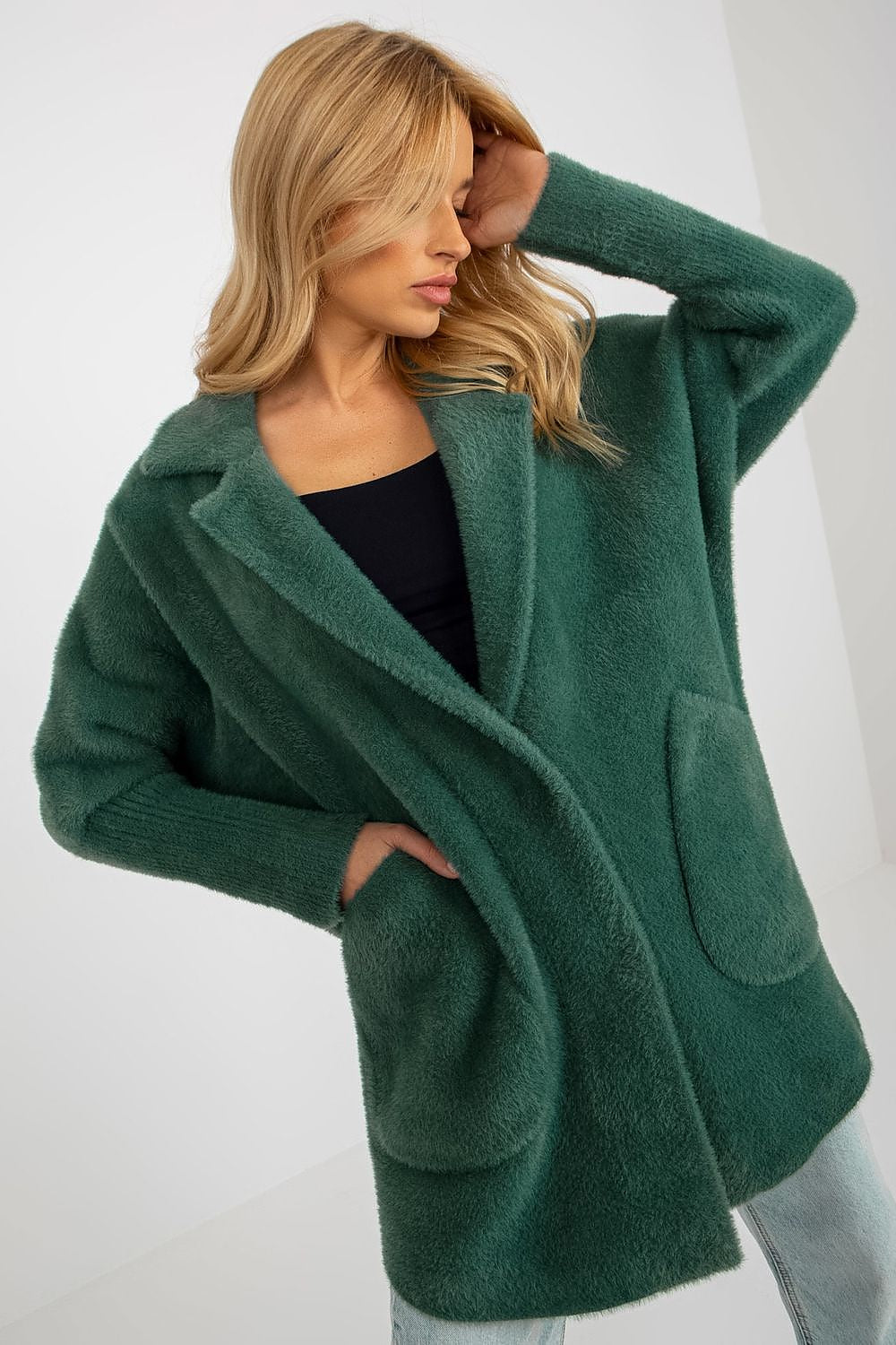   Płaszcz Damski Model MBM-PL-1517.00P Dark Green - MBM 