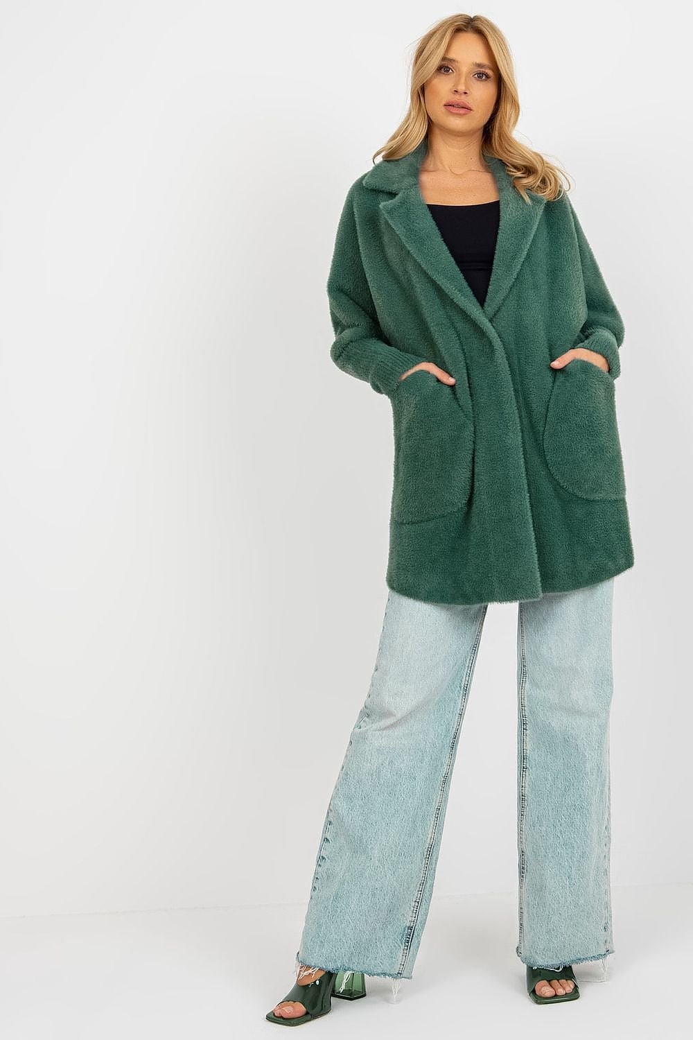   Płaszcz Damski Model MBM-PL-1517.00P Dark Green - MBM 