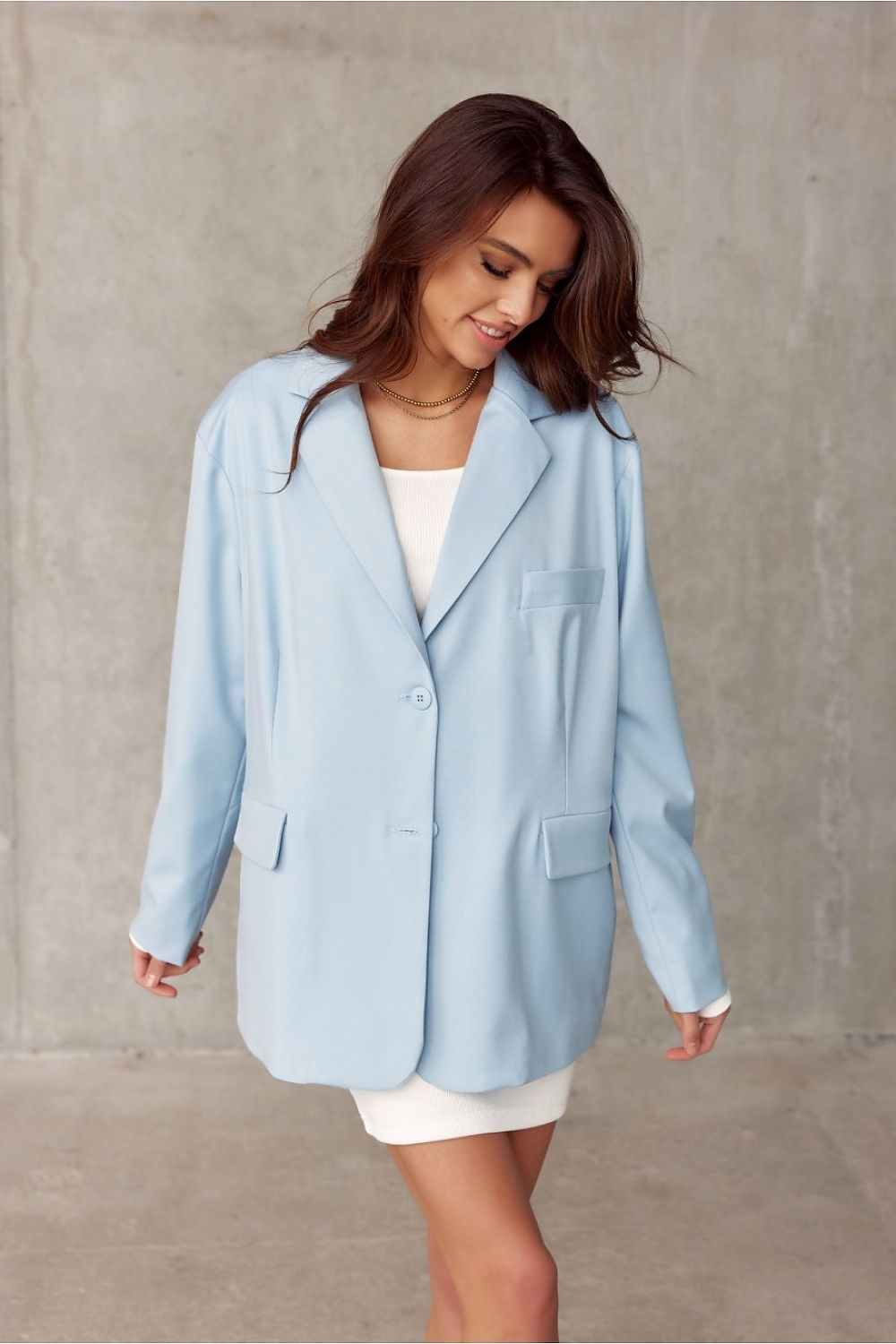   Marynarka Model NIE ZAK0008 Blue - Roco Fashion 