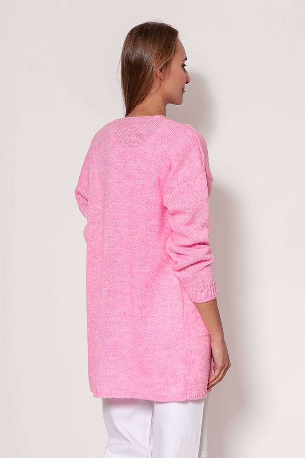  Sweter Kardigan Model PA013 Baby Pink - MKM 
