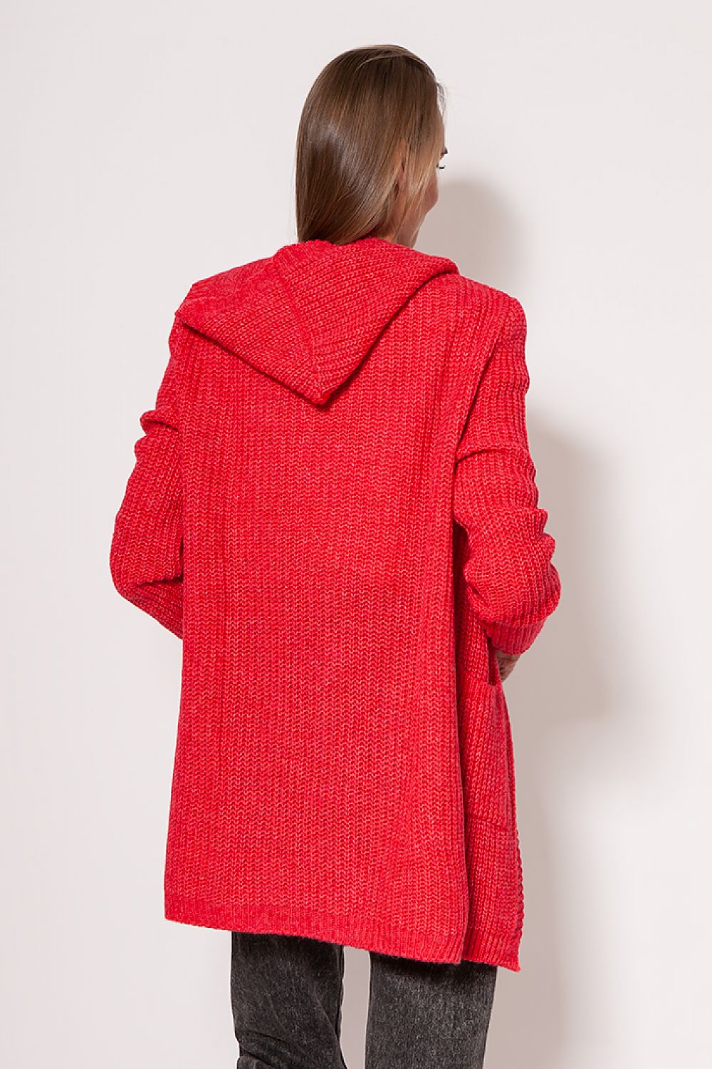  Sweter Kardigan Model PA018 Coral - MKM 
