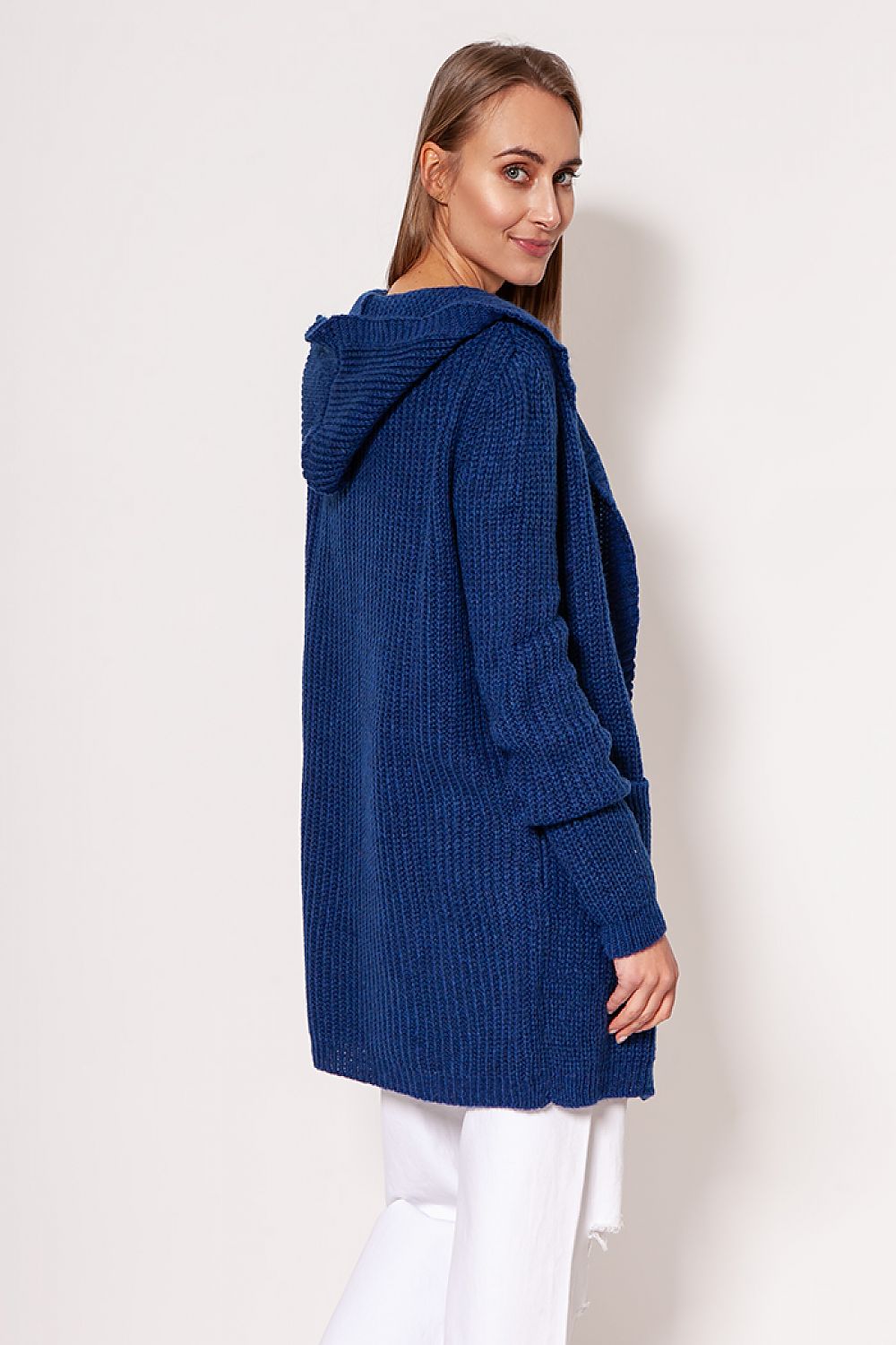  Sweter Kardigan Model PA018 Cobalt - MKM 