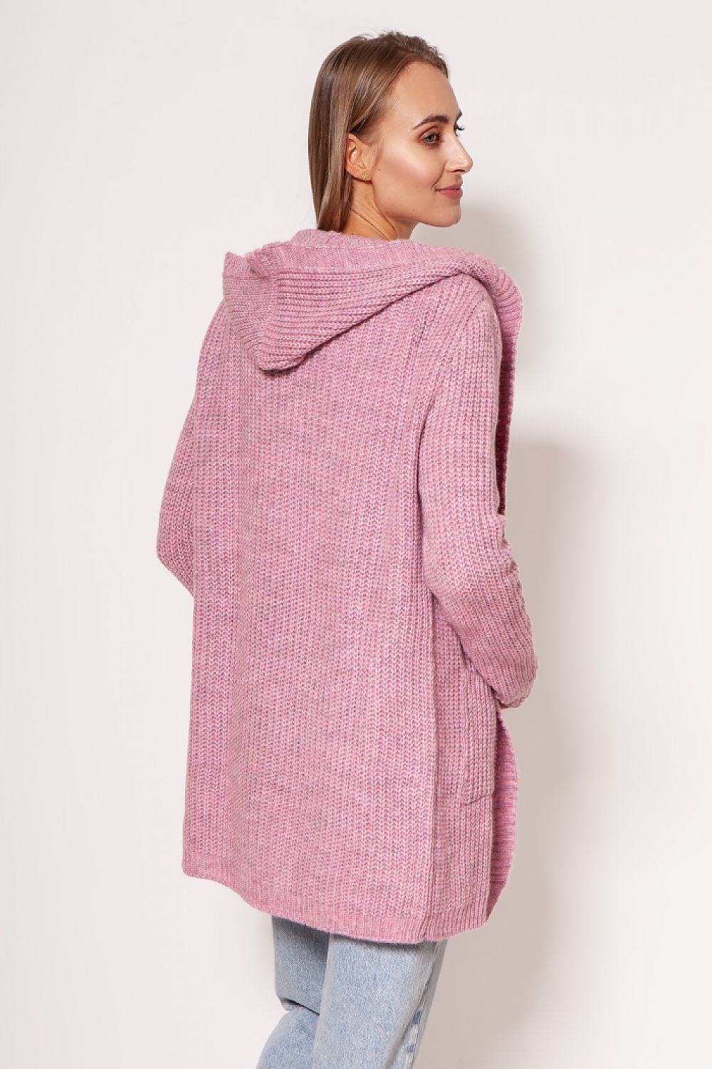  Sweter Kardigan Model PA018 Pink - MKM 