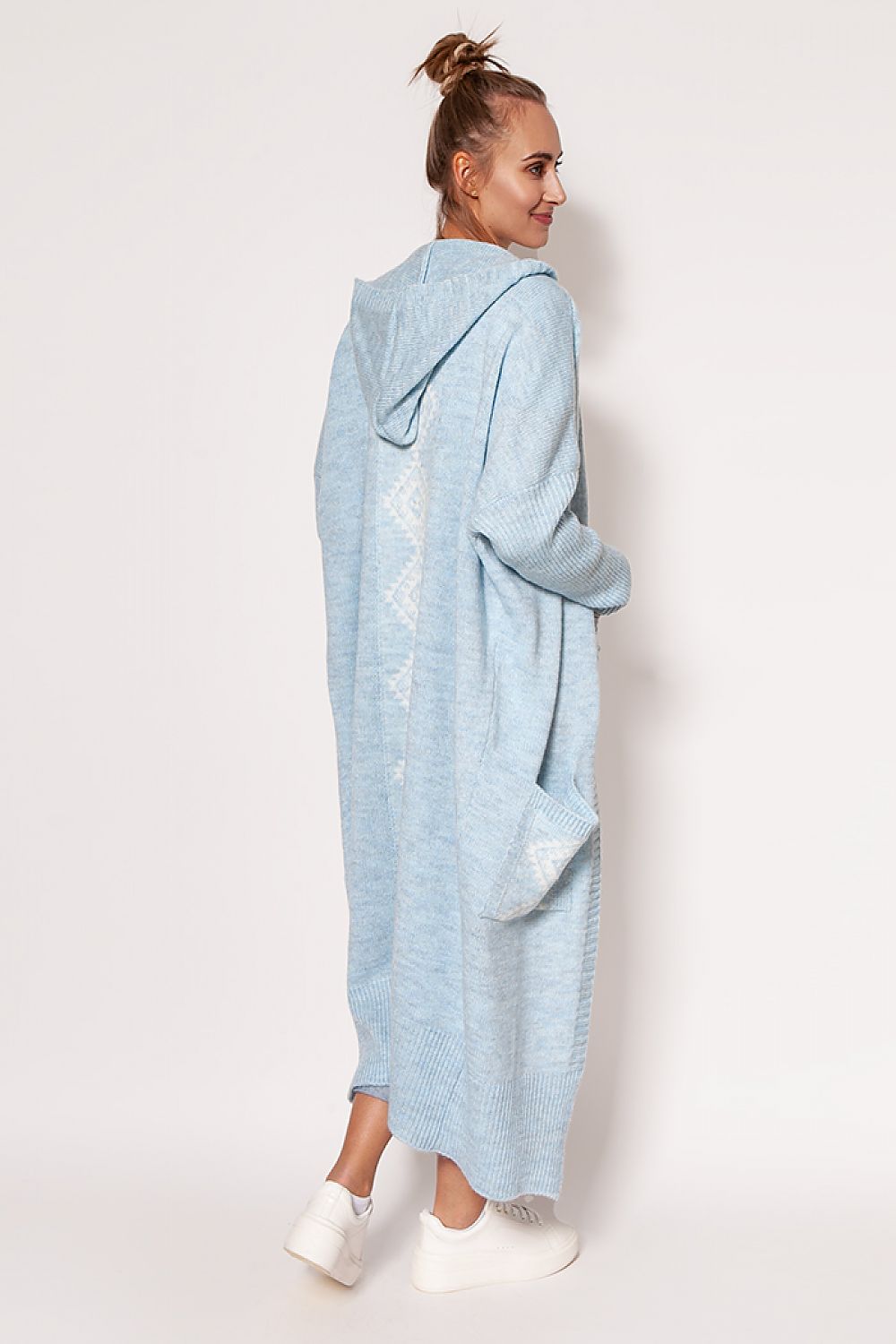  Sweter Kardigan Model PA020 Błękit - MKM 