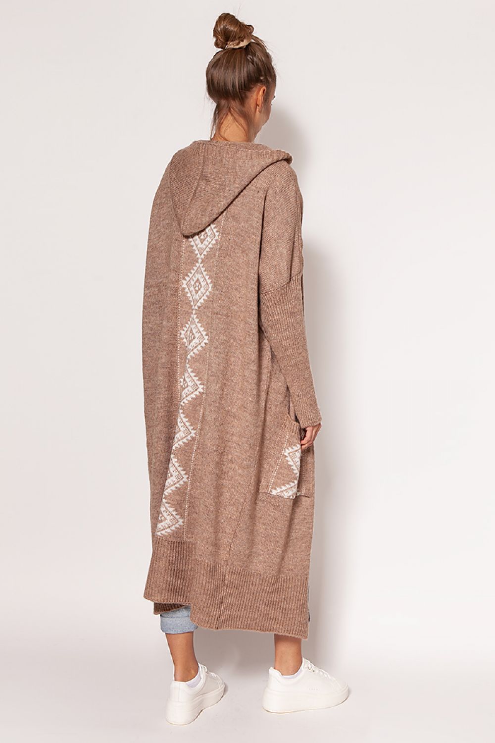  Sweter Kardigan Model PA020 Mocca - MKM 