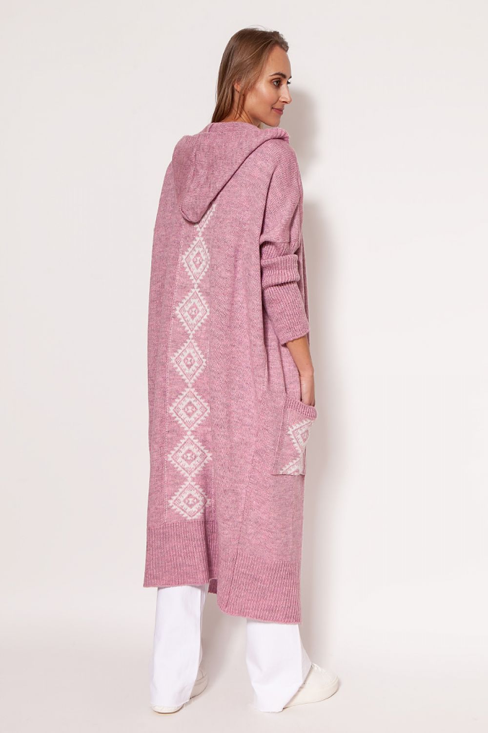  Sweter Kardigan Model PA020 Pink - MKM 
