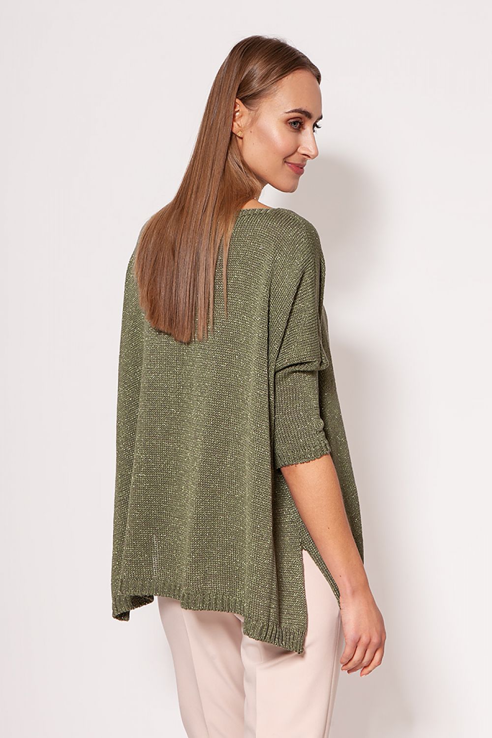   Sweter Damski Model SWE040 Green - MKM 