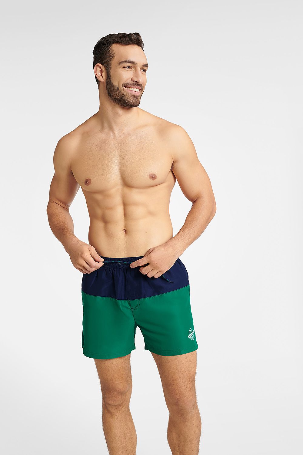   Kąpielówki Model Gem 40780-59X Navy/Green - Henderson 