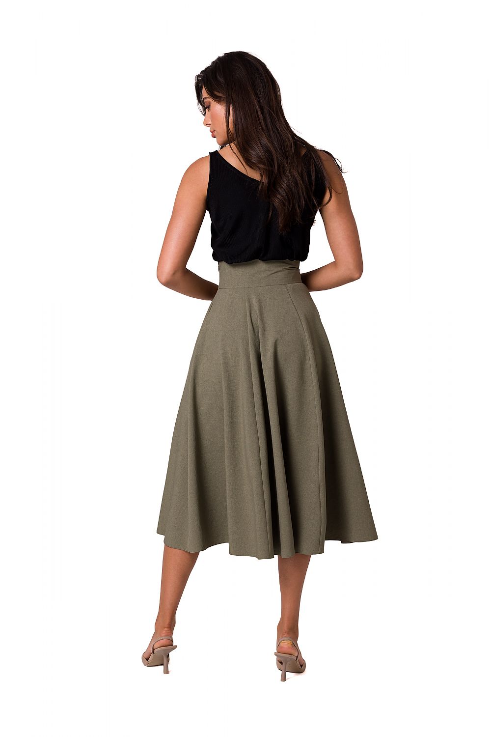  Spódnica Model B265 Oliwka - BeWear 