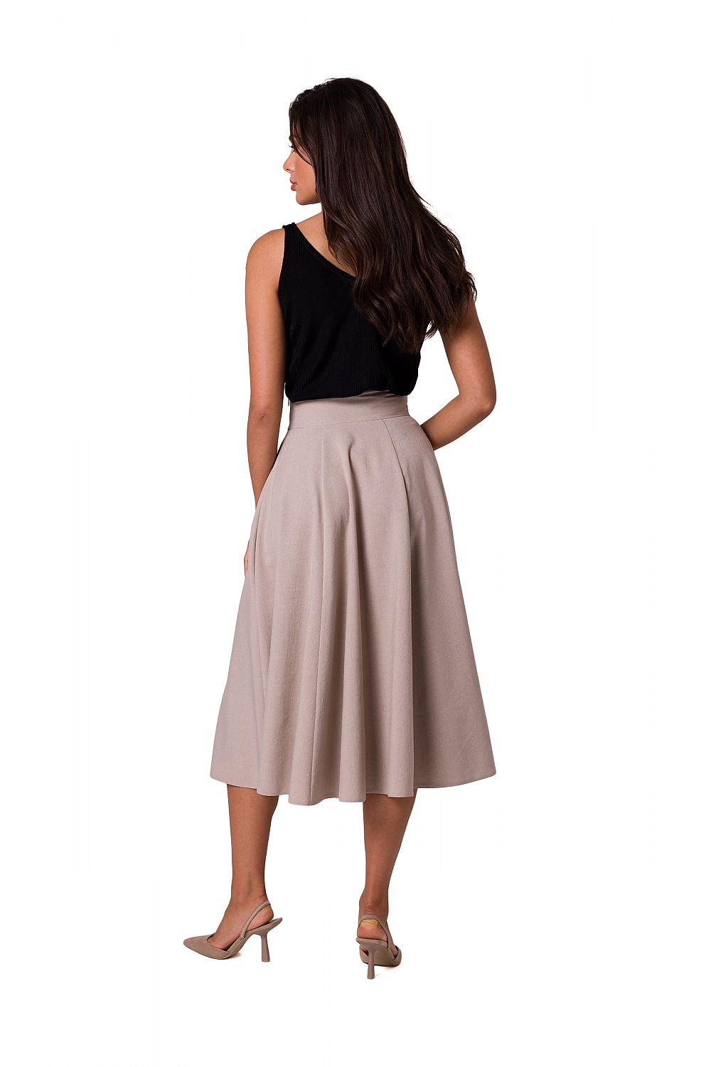  Spódnica Model B265 Beige - BeWear 