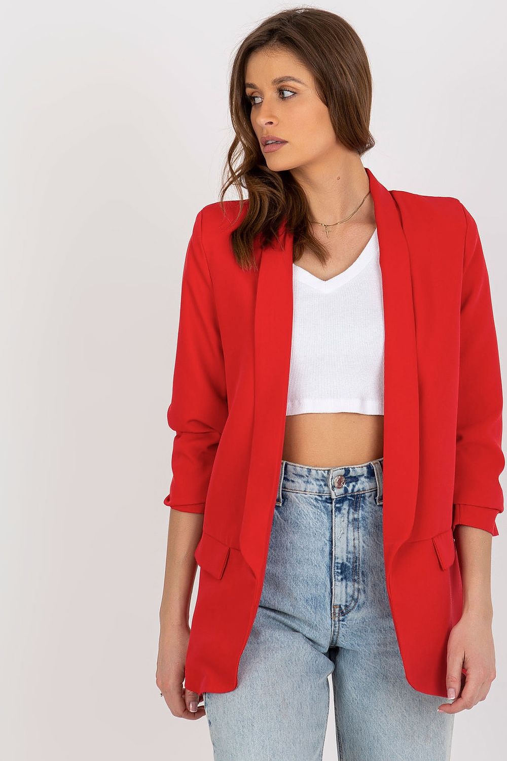   Marynarka Model DHJ-MA-7684.15P Red - Italy Moda 