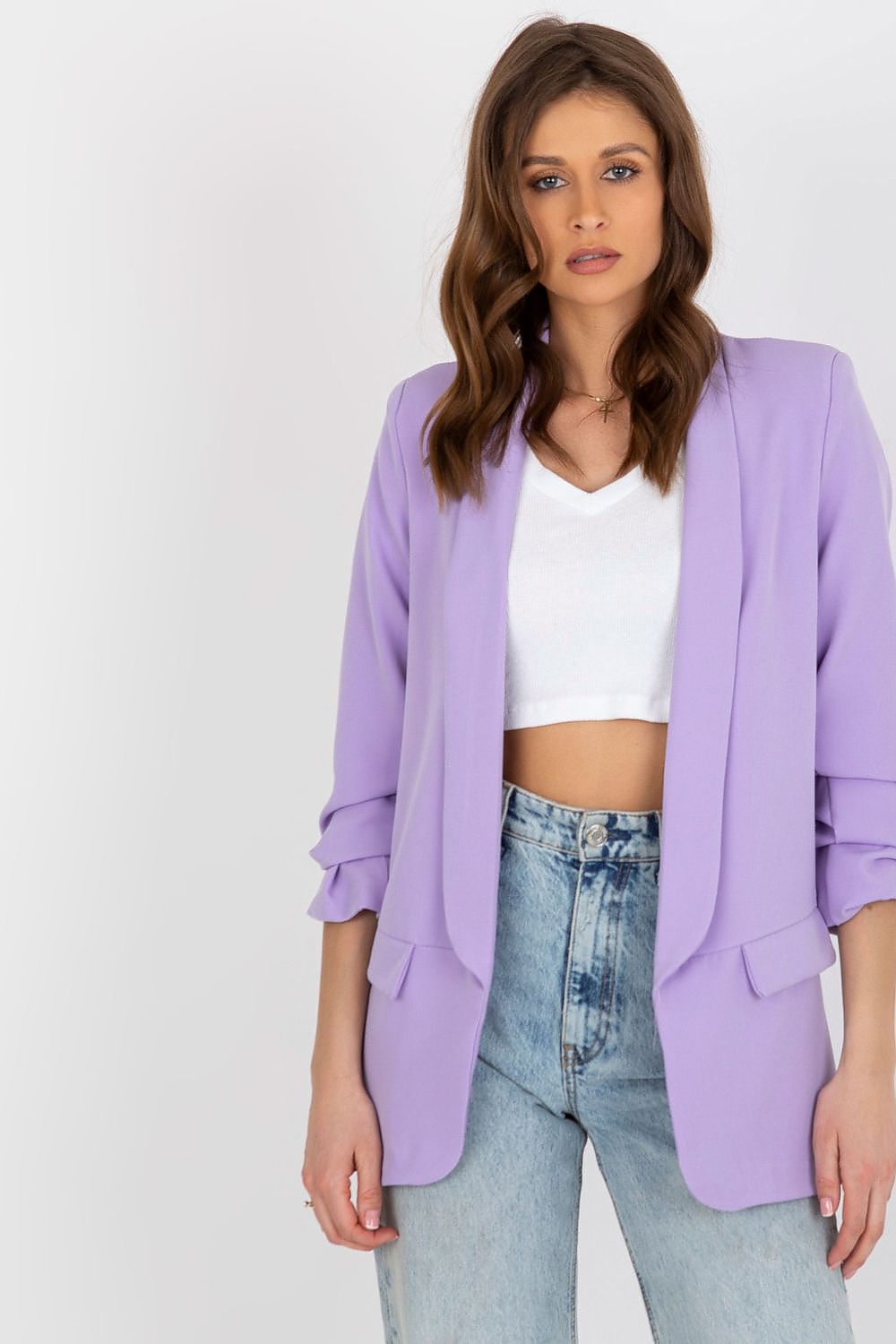   Marynarka Model DHJ-MA-7684.15P Light Violet - Italy Moda 