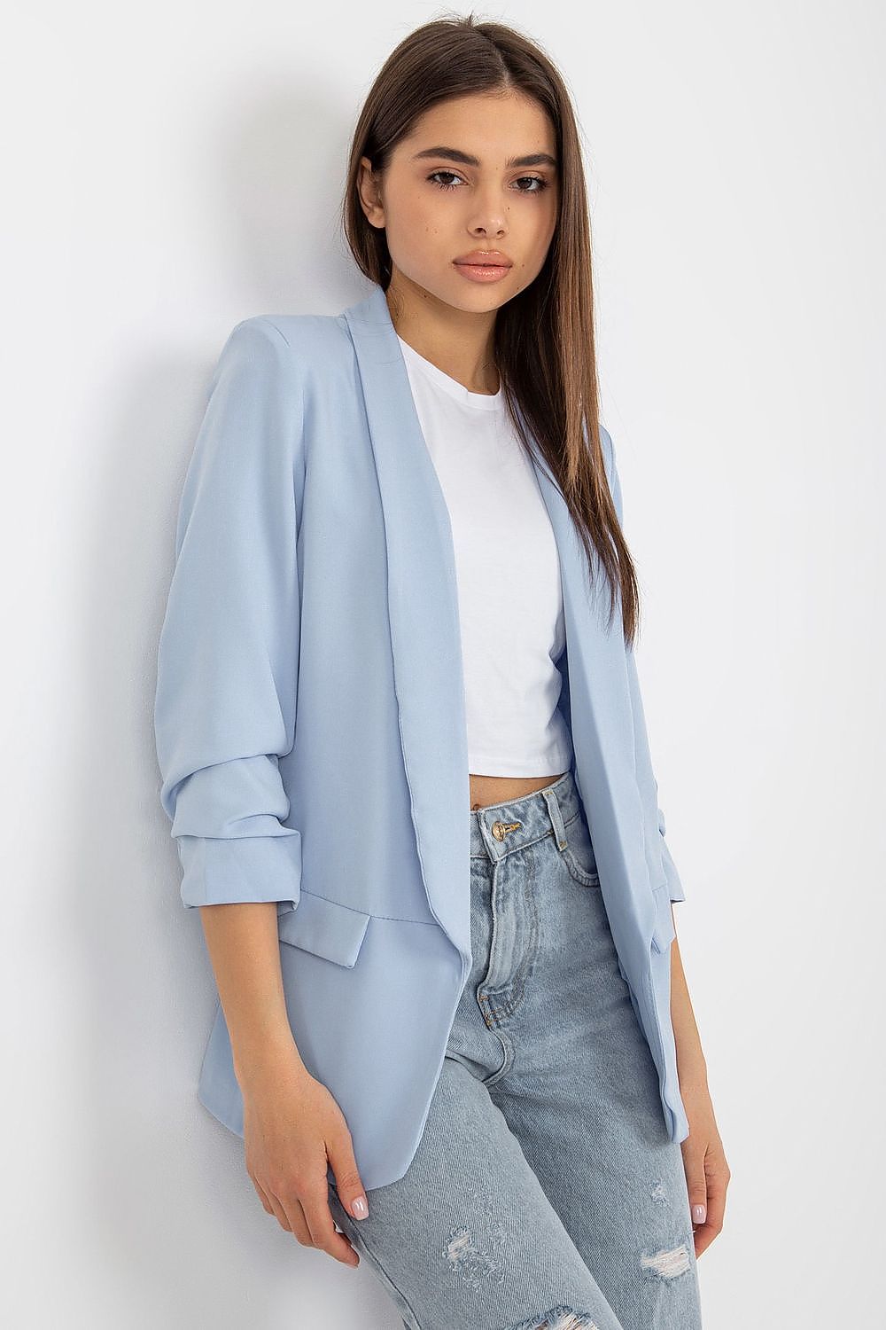   Marynarka Model DHJ-MA-7684.15P Light Blue - Italy Moda 
