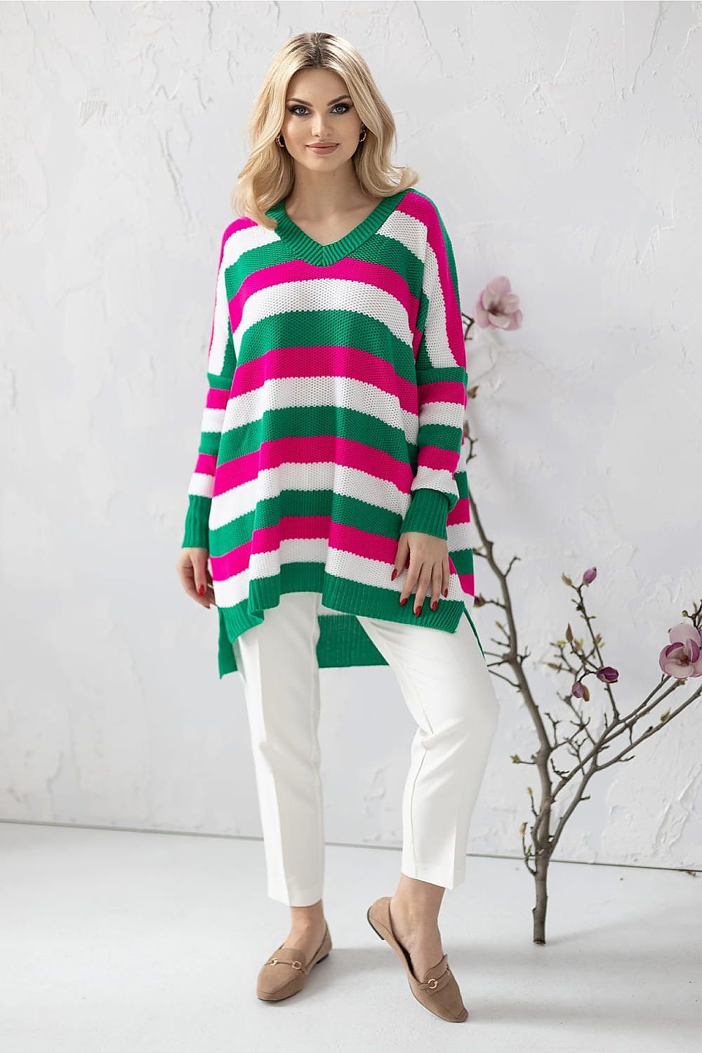   Sweter Damski Model 30091 Dark Green - PeeKaBoo 