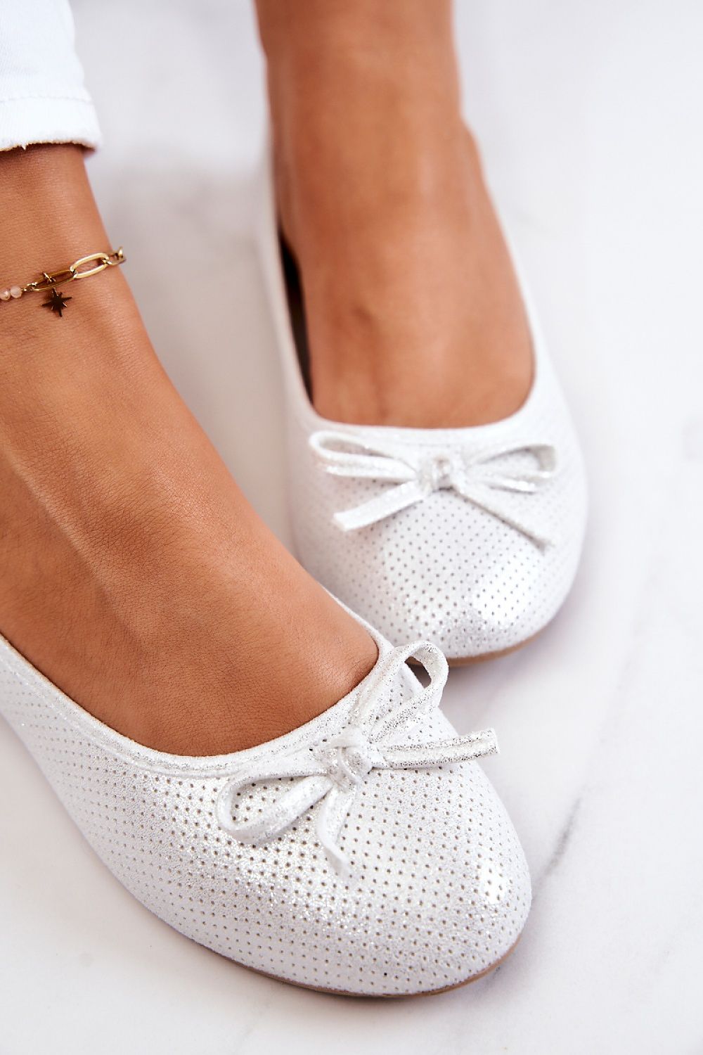   Baleriny Model Fimme 9BL02-1136 White - Step in style 