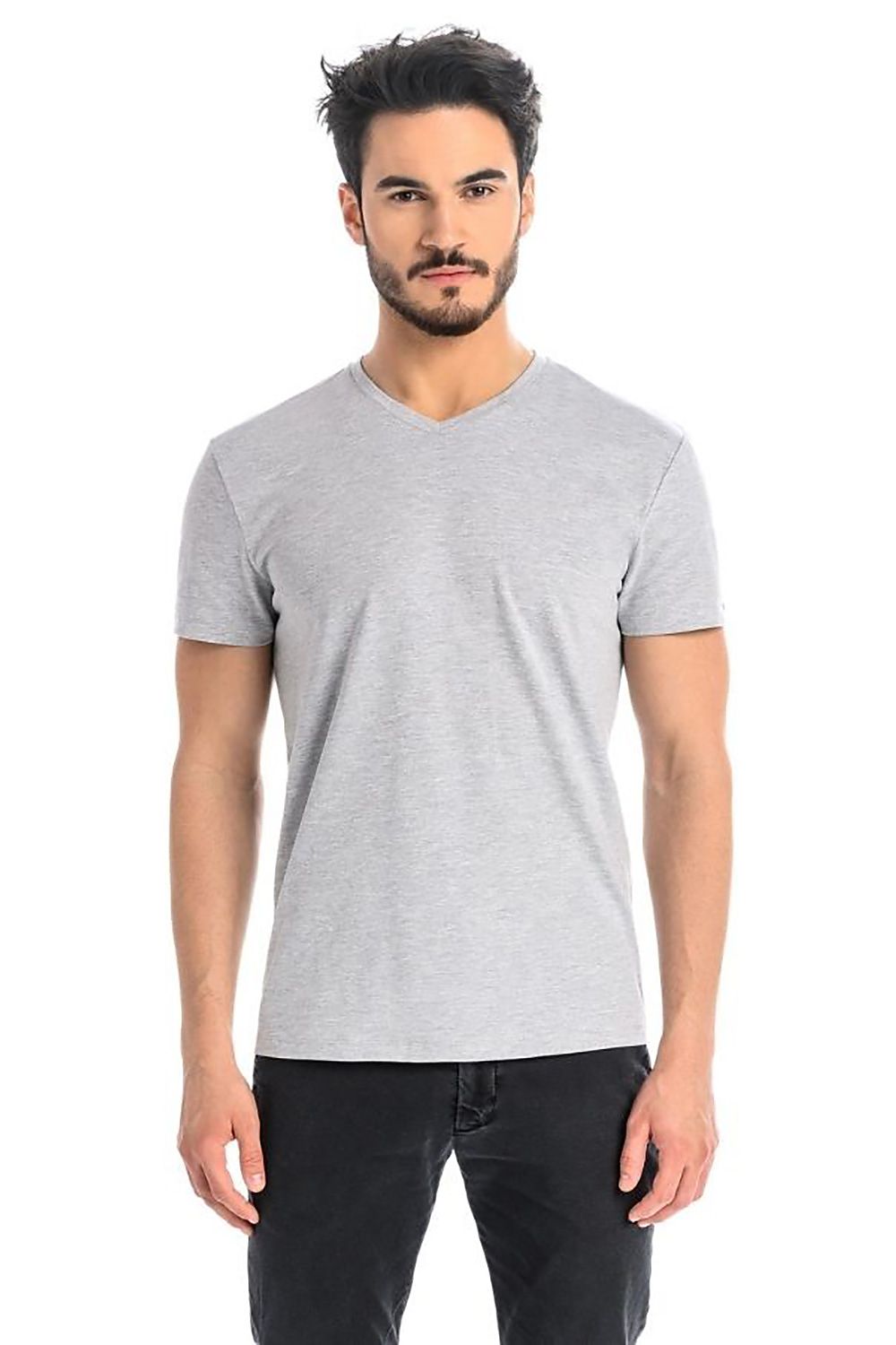   T-shirt Męski Model Dany V 1503 Grey - Teyli 