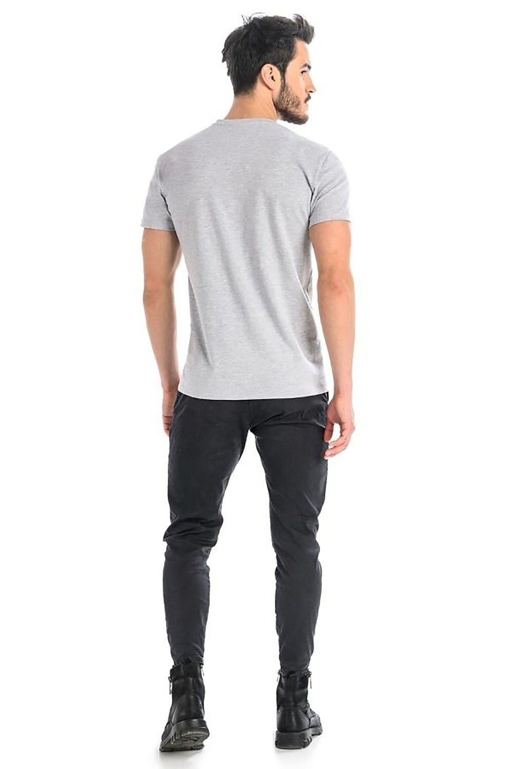   T-shirt Męski Model Dany V 1503 Grey - Teyli 