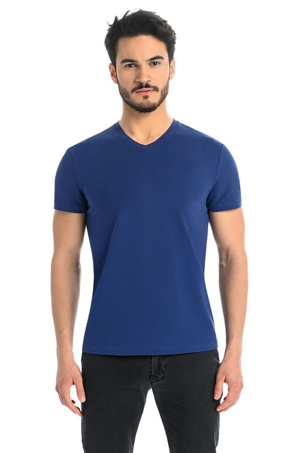   T-shirt Męski Model Dany V 1503 Jeans - Teyli 