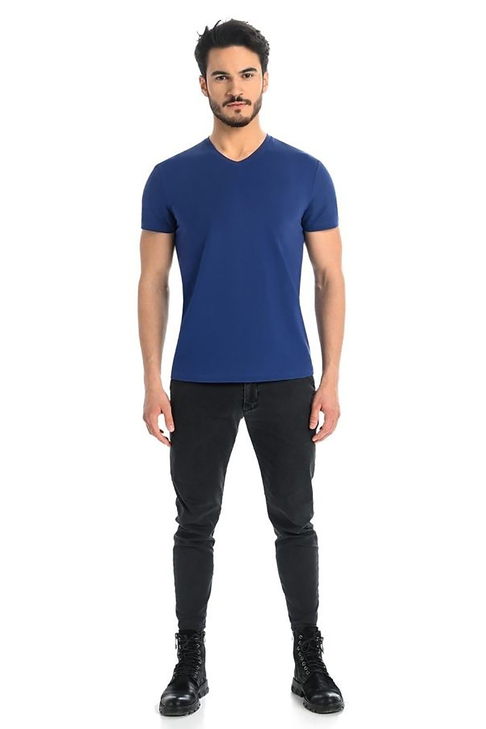   T-shirt Męski Model Dany V 1503 Jeans - Teyli 