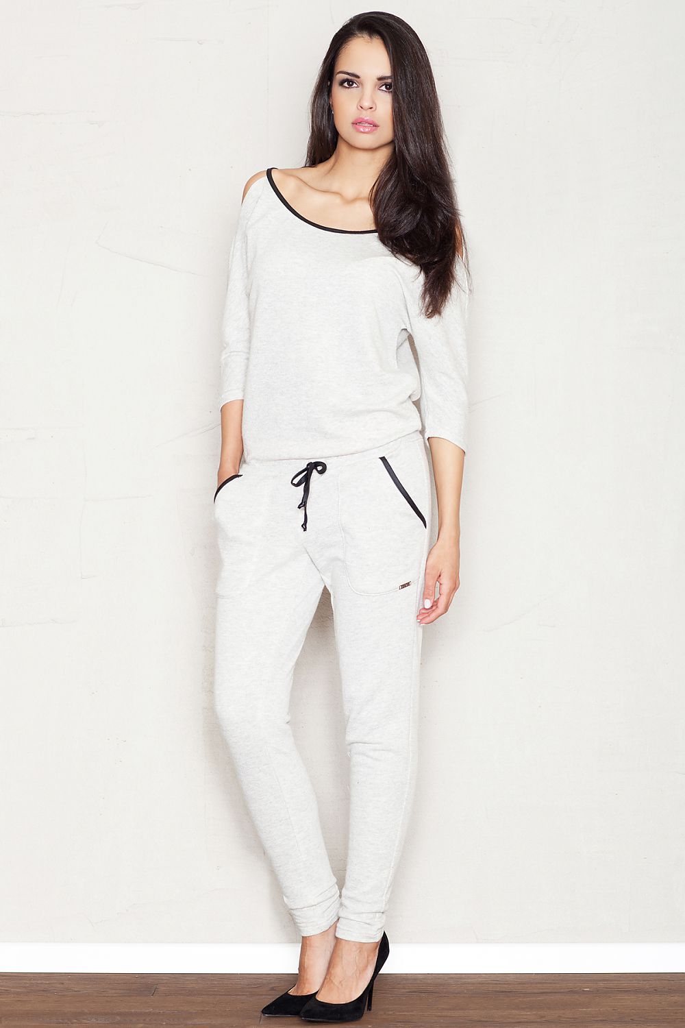   Kombinezon Damski Model 356 Light Grey - Figl 