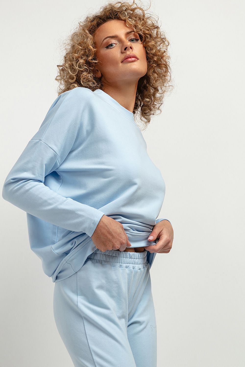   Bluza Damska Model T381/5 Light Blue - Tessita 